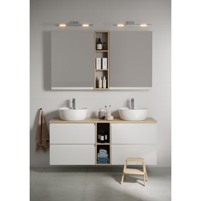 Cersanit Moduo umywalka 40x40 cm okrągła nablatowa biała K116-153