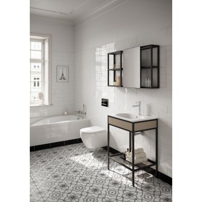 Cersanit Zen umywalka 60,4x45,5 cm prostokątna wpuszczana biała K117-002