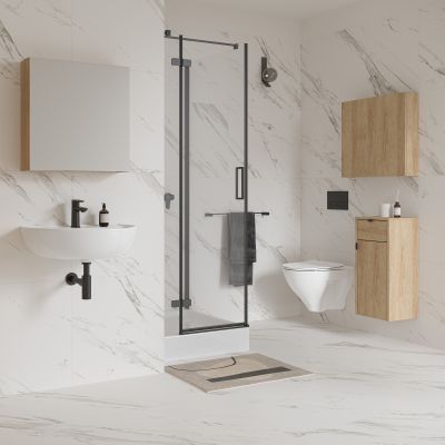 Cersanit Ovida umywalka 50,5x40 cm półokrągła ścienna biały połysk K36-031