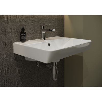 Cersanit Mille umywalka 56x40,5 cm prostokątna ścienna biała K675-001
