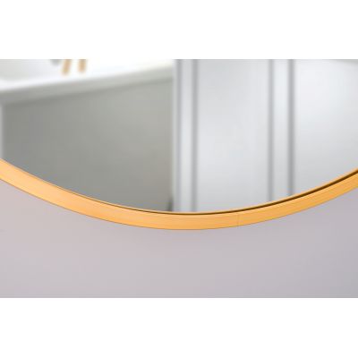 Dubiel Vitrum Nico lustro 60 cm okrągłe rama złota