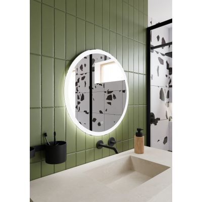 Dubiel Vitrum Niva lustro 80x80 cm okrągłe z oświetleniem LED