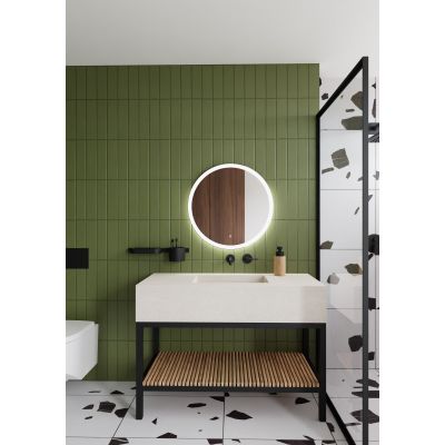 Dubiel Vitrum Niva lustro 80x80 cm okrągłe z oświetleniem LED