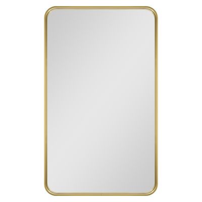 Dubiel Vitrum Rio Gold lustro łazienkowe 50x80 cm prostokątne rama złota