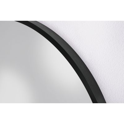 Dubiel Vitrum Ayo lustro łazienkowe 30 cm okrągłe rama czarna