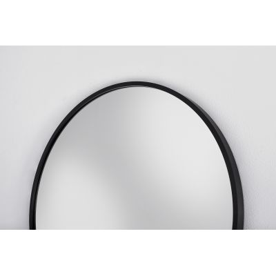 Dubiel Vitrum Ayo lustro łazienkowe 50 cm okrągłe rama czarna