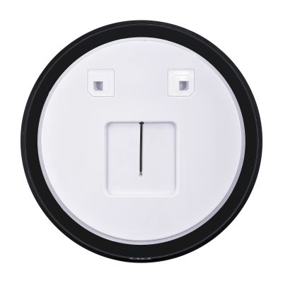 Dubiel Vitrum Zoe lustro 70x70 cm okrągłe z oświetleniem czarny