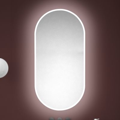 Dubiel Vitrum Max lustro 50x100 cm owalne z oświetleniem