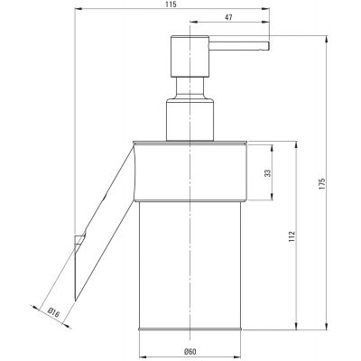 Deante Silia dozownik do mydła 250 ml biały ADI_A421