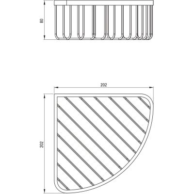 Deante Jaśmin koszyk łazienkowy chrom ADJ_0561