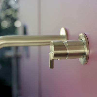 Deante Silia bateria umywalkowa podtynkowa złoty szczotkowany BQS_R54L