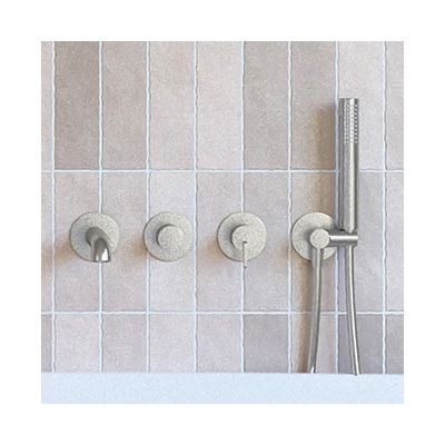 Deante Silia bateria wannowo-prysznicowa podtynkowa stal BQSF18P