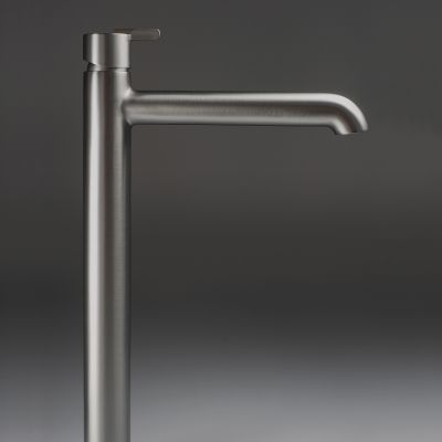 Deante Silia bateria umywalkowa stojąca titanium BQS_D20K