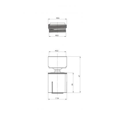 Deante aerator ANN_N63A