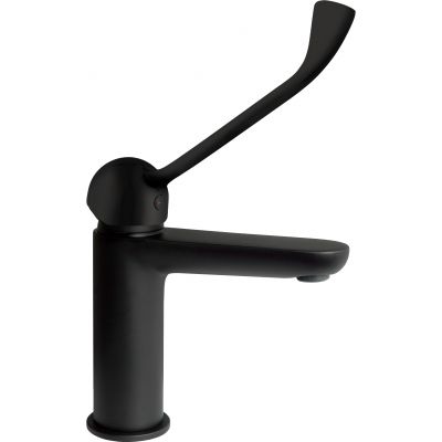 Deante Alpinia bateria umywalkowa stojąca czarna BGAN20C