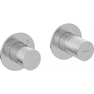 Deante Silia Hexa bateria wannowo-prysznicowa podtynkowa stal szczotkowana BHS_F46P