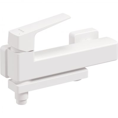 Deante Blur bateria wannowo-prysznicowa ścienna biała BQLA12M