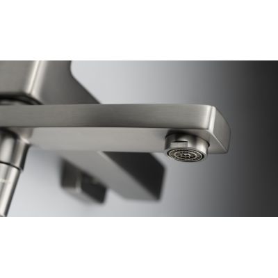 Deante Blur bateria wannowo-prysznicowa ścienna titanium BQL_D12M