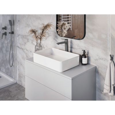 Deante Blur bateria umywalkowa stojąca titanium BQL_D20K