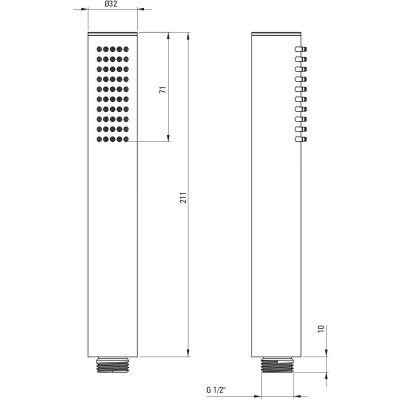 Deante Silia bateria wannowo-prysznicowa nawannowa biała BQS_A14M