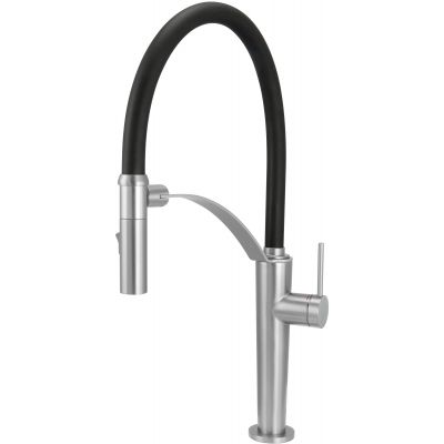 Deante Corda bateria kuchenna stojąca stal-czarna BRC_F72M