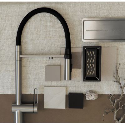 Deante Magnetic bateria kuchenna stojąca stal szczotkowana BRM_F75M