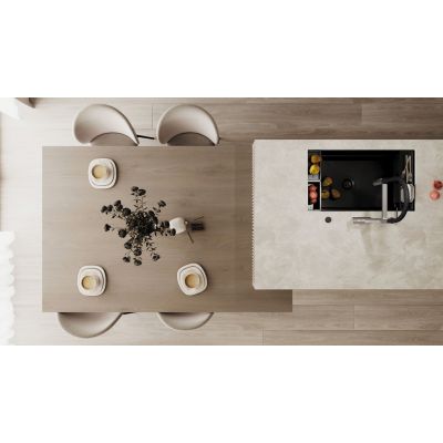 Deante Magnetic bateria kuchenna stojąca stal szczotkowana BRM_F75M