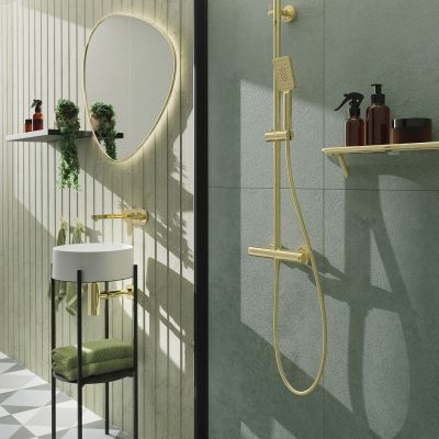 Deante Silia półka łazienkowa 43,6 cm złoty połysk ADIZ511