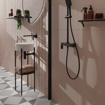 Deante Silia półka łazienkowa 43,6 cm czarny mat ADIN511