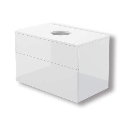 Deante Prizma szafka z blatem 80x47x52 cm podumywalkowa wisząca biała SDI_6B81