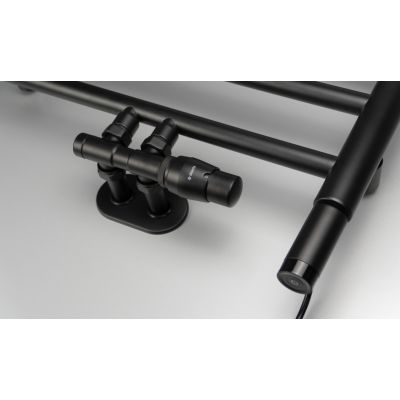 Deante Silia grzejnik łazienkowy drabinkowy 85x50 cm czarny AGI_NG31