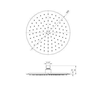 Deante Arnika zestaw wannowo-prysznicowy podtynkowy z deszczownicą czarny BXYWNQAM