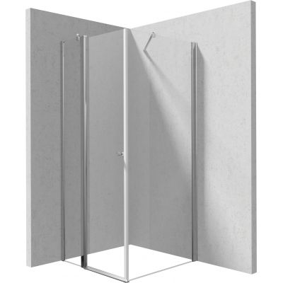 Deante Kerria Plus kabina prysznicowa 90x90 cm kwadratowa chrom połysk/szkło przezroczyste KKN0U09S09