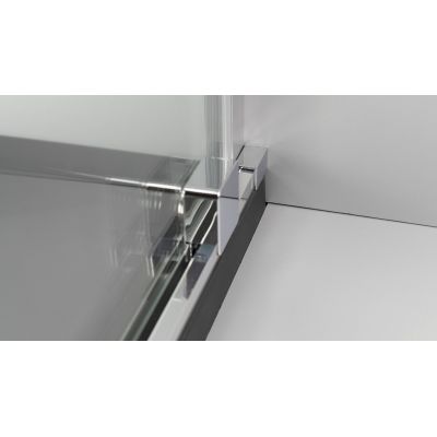 Deante Prizma kabina prysznicowa 100x90 cm prostokątna chrom połysk/szkło przezroczyste KPN0P10S09