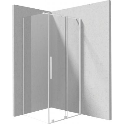 Deante Prizma kabina prysznicowa 120x90 cm prostokątna biały mat/szkło przezroczyste KPNAP12S09