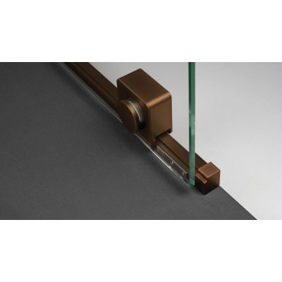 Deante Prizma kabina prysznicowa 120x90 cm prostokątna brąz szczotkowany/szkło przezroczyste KPNCP12S09