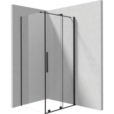 Deante Prizma kabina prysznicowa 120x90 cm prostokątna czarny mat/szkło przezroczyste KPNNP12S09