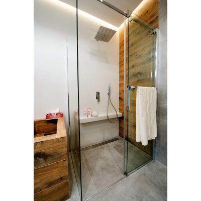 Dante Hiacynt ścianka prysznicowa 80 cm boczna chrom/szkło przezroczyste KQH032S