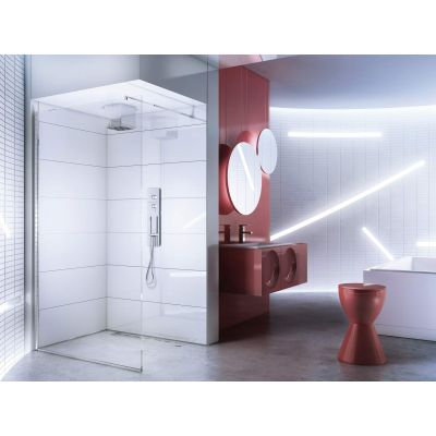 Deante Abelia Walk-In ścianka prysznicowa 120 cm wolnostojąca chrom/szkło przezroczyste KTA031P