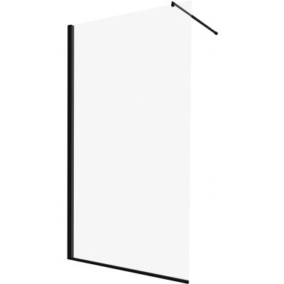 Deante Abelia Walk-In ścianka prysznicowa 110 cm wolnostojąca czarny/szkło przezroczyste KTAN32P