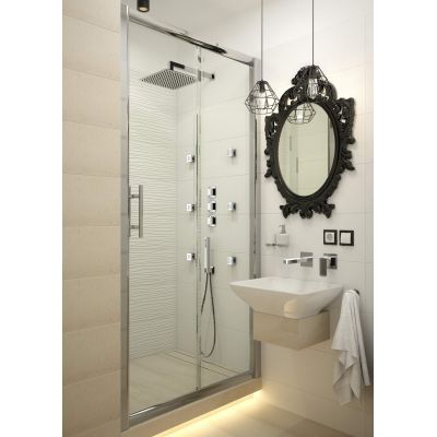 Deante Cynia drzwi prysznicowe 120 cm chrom/szkło przezroczyste KTC012P