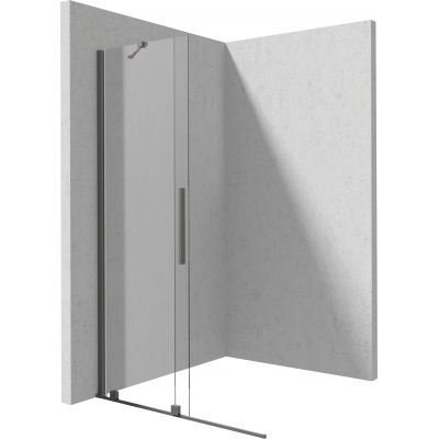 Deante Prizma ścianka prysznicowa walk-in 120 cm titanium/szkło przezroczyste KTJ_D32R
