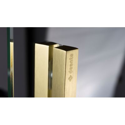 Deante Prizma ścianka prysznicowa walk-in 140 cm złoty szczotkowany/szkło przezroczyste KTJ_R34R