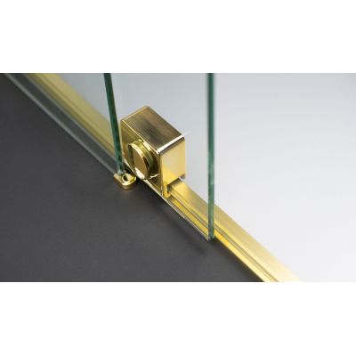 Deante Prizma ścianka prysznicowa walk-in 140 cm złoty szczotkowany/szkło przezroczyste KTJ_R34R