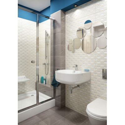 Deante Flex drzwi prysznicowe 80 cm wnękowe chrom/szkło przezroczyste KTL022D