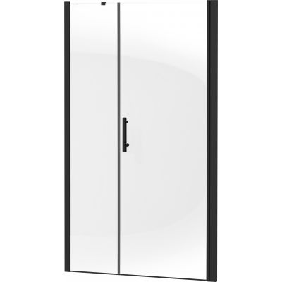 Deante Moon Nero drzwi prysznicowe 100 cm wnękowe czarny mat/szkło przezroczyste KTMN12P