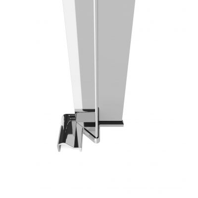 Zestaw Deante Kerria Plus drzwi prysznicowe 80 cm z profilem wnękowym chrom/szkło przezroczyste (KTSX042P, KTS000X)