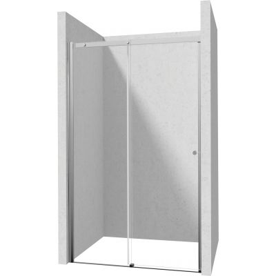 Deante Kerria Plus drzwi prysznicowe 160 cm wnękowe chrom połysk/szkło przezroczyste KTSP016P