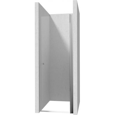 Deante Kerria Plus drzwi prysznicowe 90 cm wnękowe chrom połysk/szkło przezroczyste KTSW041P