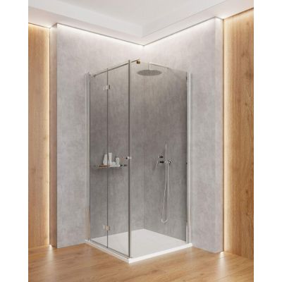Deante Kerria Plus drzwi prysznicowe 80 cm składane chrom połysk/szkło przezroczyste KTSX042P